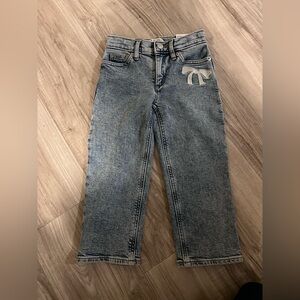 Crewcuts Blue Jeans with Bow Accent